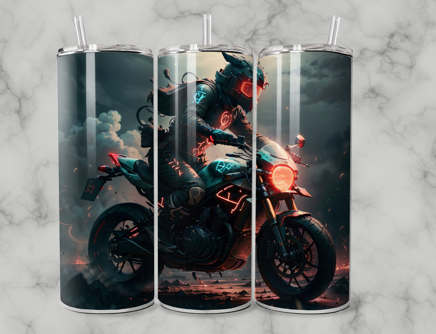 Dark Motorbike 20oz Tumbler