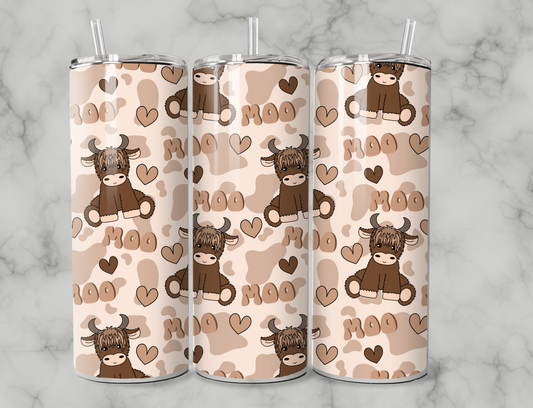 Highland Cow 20oz Tumbler