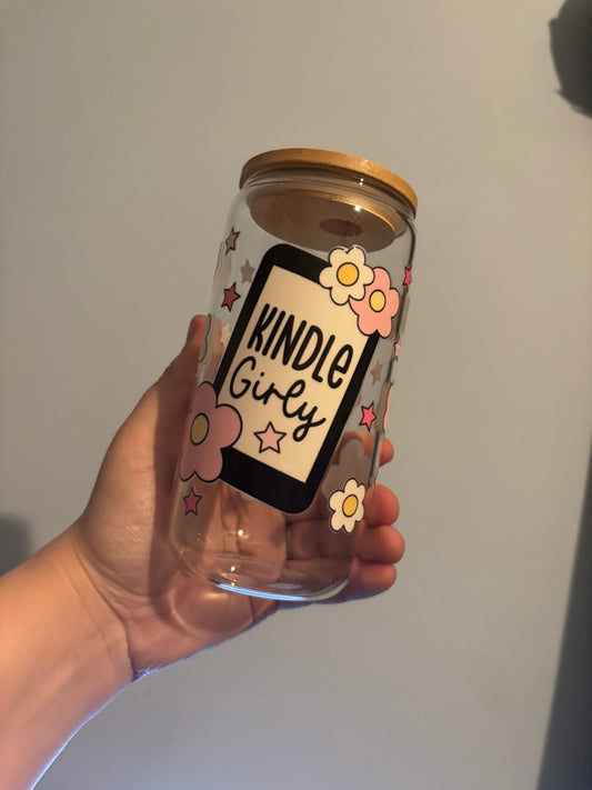 Kindle Girly 16oz Libbey Can